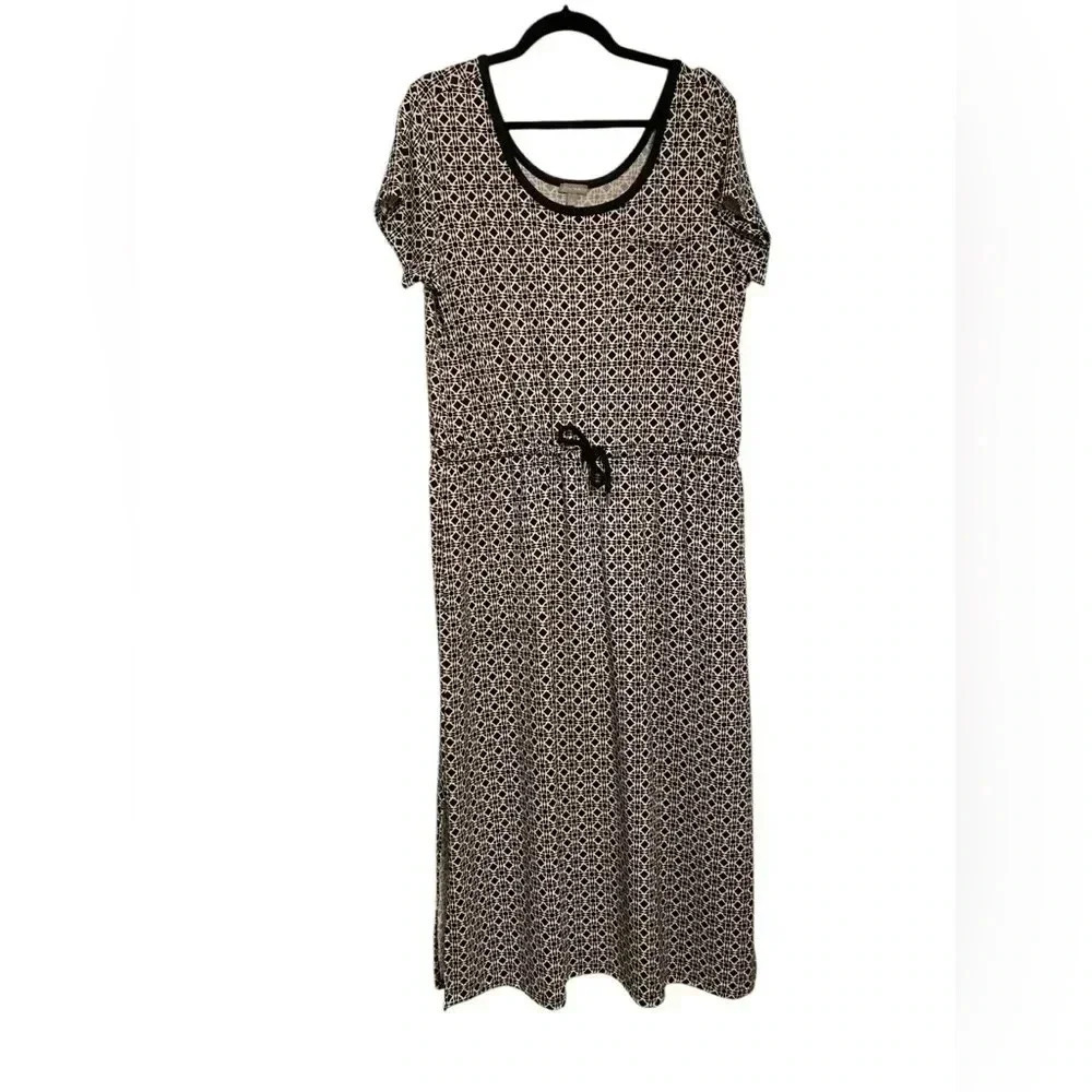 Talbots Black/White Maxi Dress